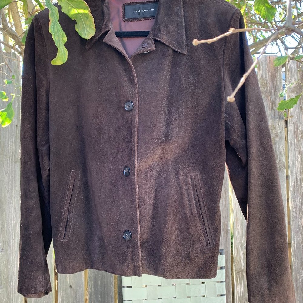 chocolate suede women's jacket